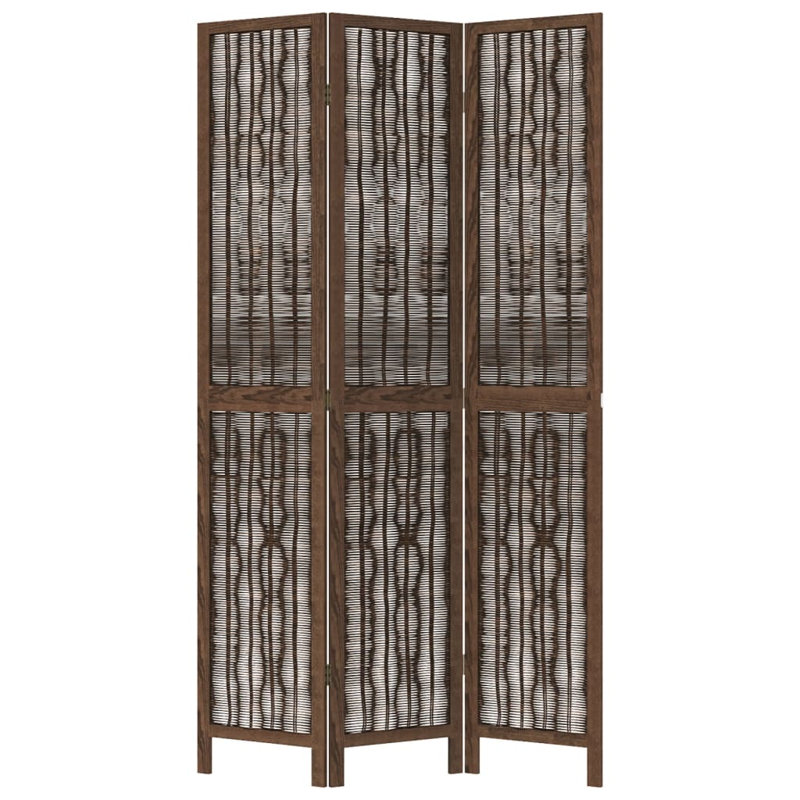 Alexzavier Solid Wood Accent Room Divider, Dark Brown, 200cm H x 110cm W