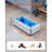 Shoe Cover Dispenser Fits Up to US 11 with 100 Disposable Plastic Covers