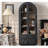 Simple storage display cabinet glass bookcase
