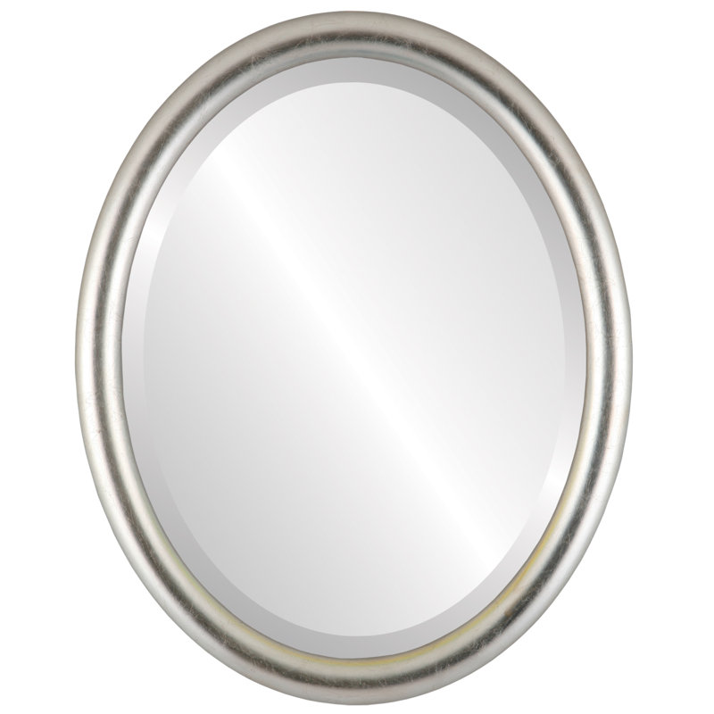 Miroir d'appoint Rowles, Feuille d'argent / brun antique, 21,375 po x 17,375 po