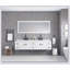 Miroir de salle de bain 96 po x 36 po à DEL avec façade et rétroéclairage, miroir de meuble-lavabo mural, anti-buée, mémoire, 3 couleurs, réglable en continu-974702905-974702902