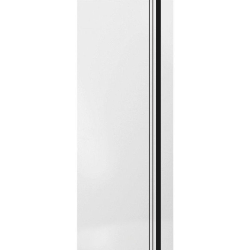 Porte pliante en bois massif massif, 42 po x 80 po, Satin blanc
