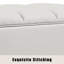 Banc de rangement rembourré en tissu