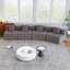 Canapé modulaire courbé en chenille sans assemblage requis-152276930