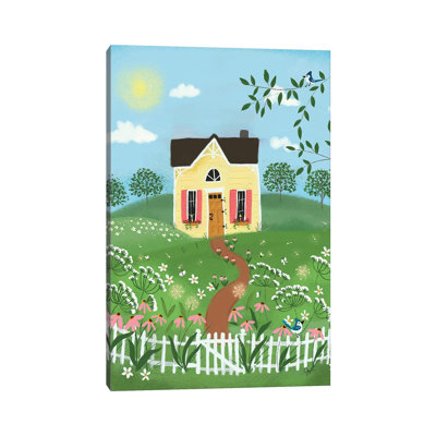 " Folk Art Fusion I " by Joy Laforme Painting Print
