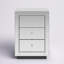 Putnam 3 - Drawer Nightstand in Silver