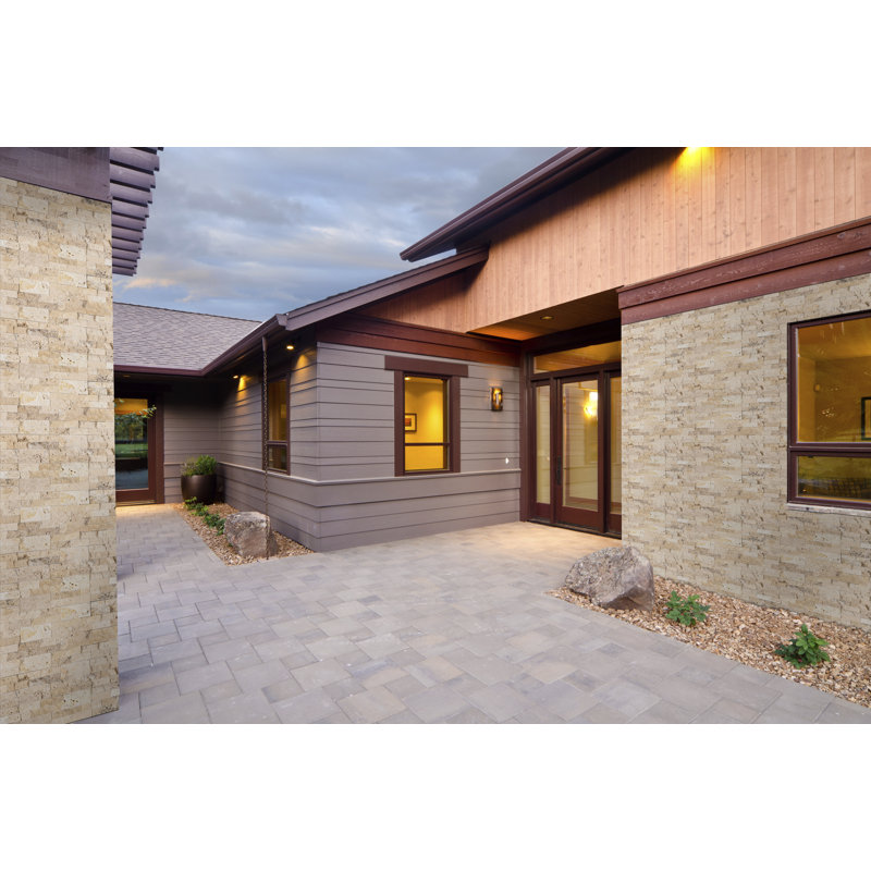 Stonecrest 6 in. x 18 in. Split Face Natural Stone Ledger Corner Wall Tile, Sydney Glow