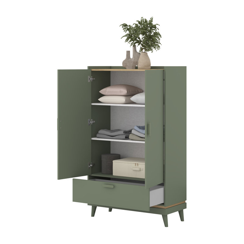 Holladay Laminate Wardrobe, Green