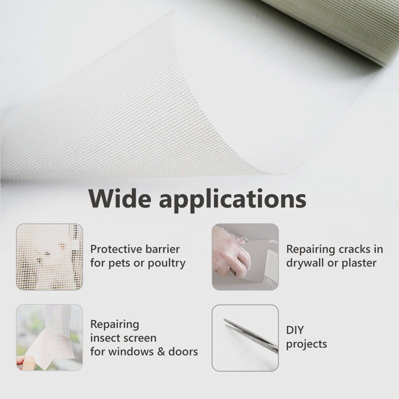 White Plastic Border Fencing, 80 cm x 1000 cm