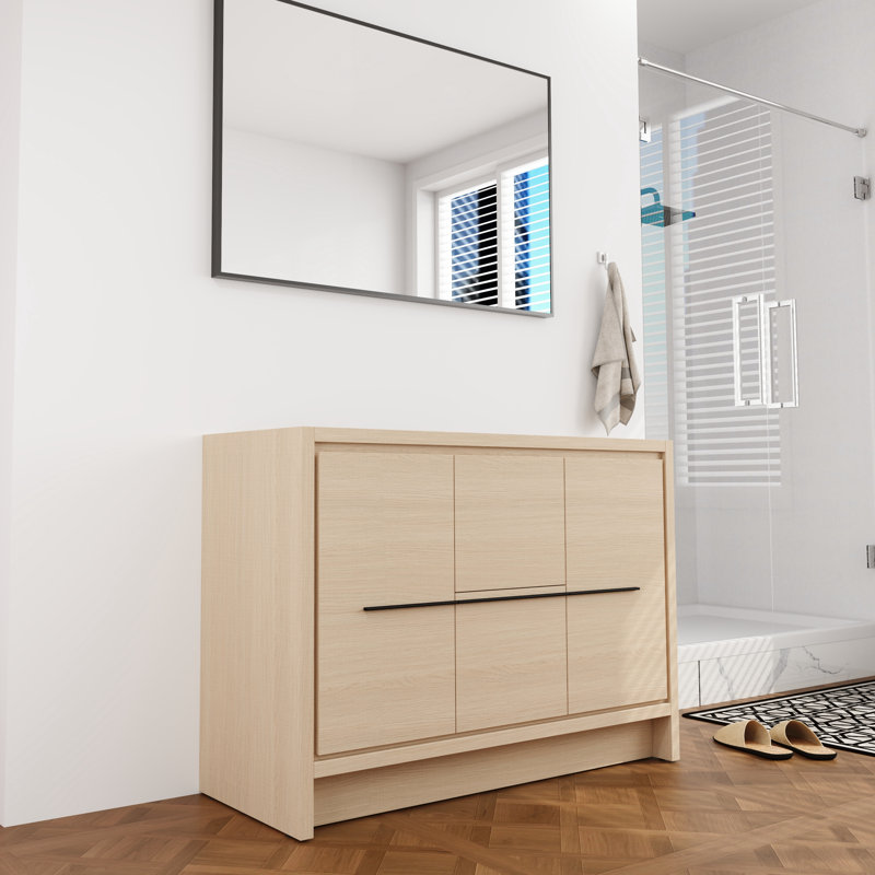 Base de meuble-lavabo simple 48 po sans plateau
