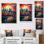 «Colorful City Montreal Popart», reproduction sur toile-2051474360-2051474359