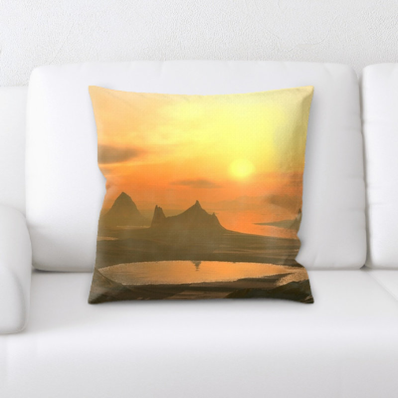 Coussin décoratif paysage