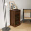 Modular 28-Bottle Wine Bar Cabinet – Brown Walnut