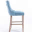 Velours bleu avec tiroirs faits à la main, pieds en bois, assise confortable, 2 coussins,-842020842-842020841