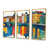 Toile avec cadre flottant or