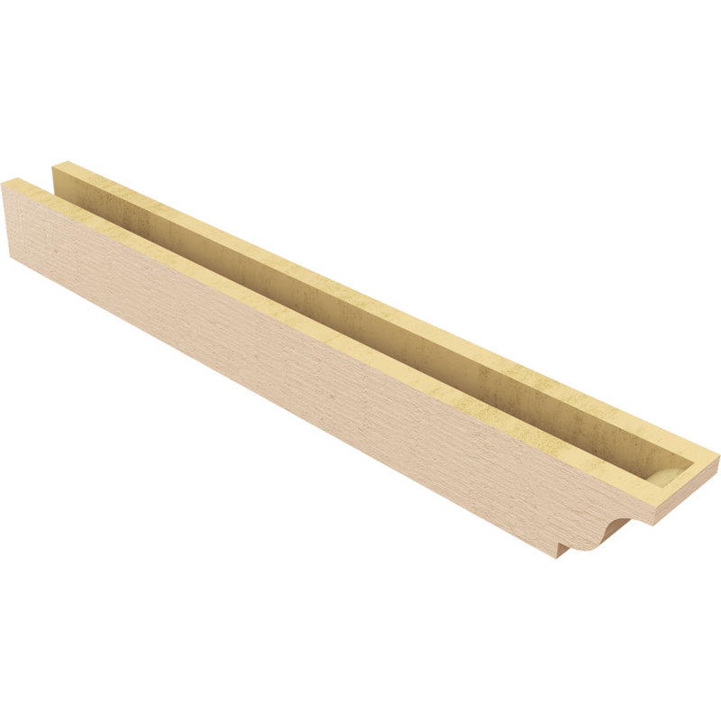 Queue de chevron Newport Woodgrain TimberThane, brun clair apprêté, H 4 po x l 36 po x P 4 po