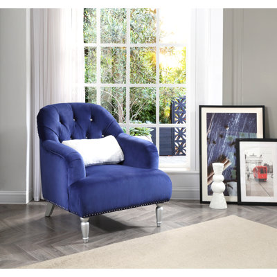 Charmant fauteuil bleu à une place