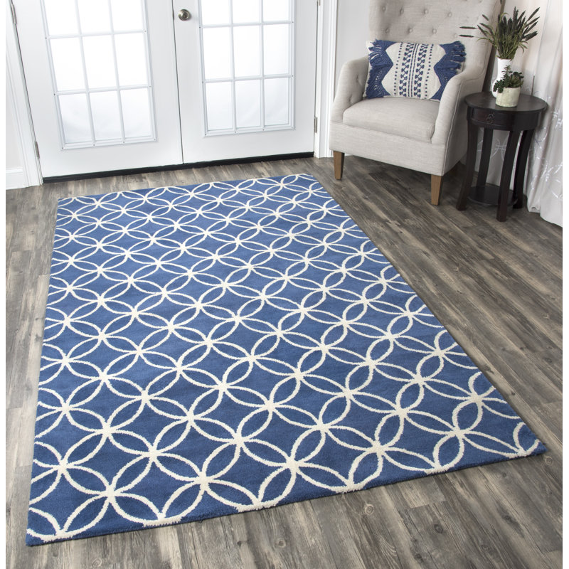 Jeddo Performance Wool Geometric Indoor Rug, Rectangle 5' x 8'