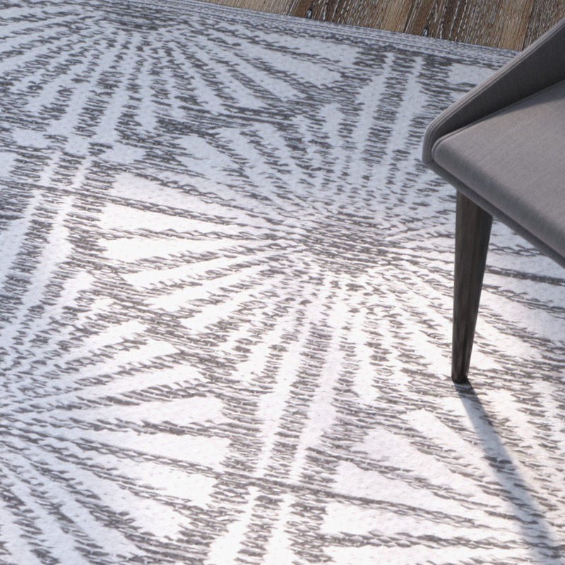 Tapis gris anthracite / ivoire tissé à plat à la main Oak Hill, Tapis de couloir 2 pi 3 po x 7 pi