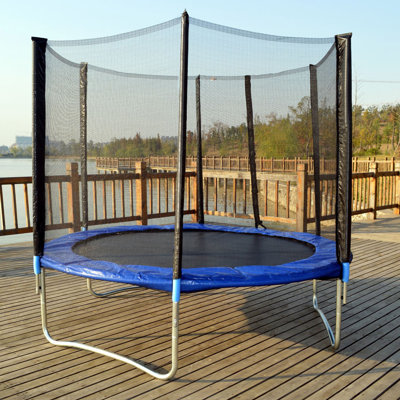 BestMassage Round Kid / Toddler Trampoline with Handlebar