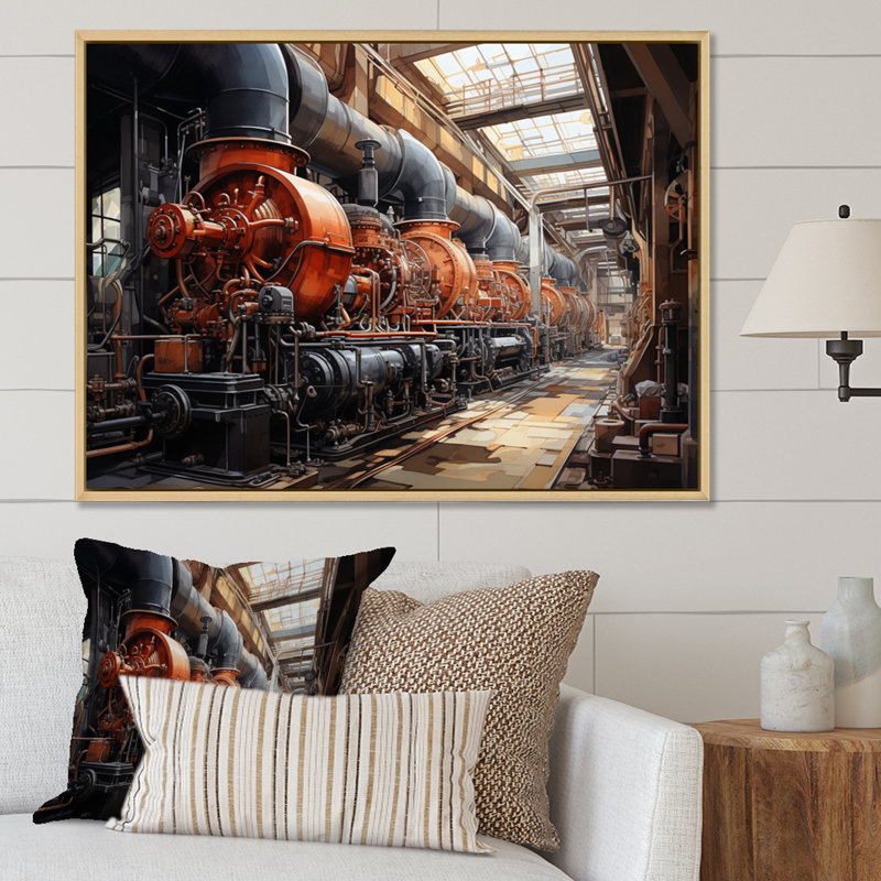 «Power Plants Powerful Energies III» sur toile, 12" H x 20" W, Silver Picture Framed