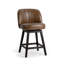 Della Upholstered Stool with Solid Wood Frame