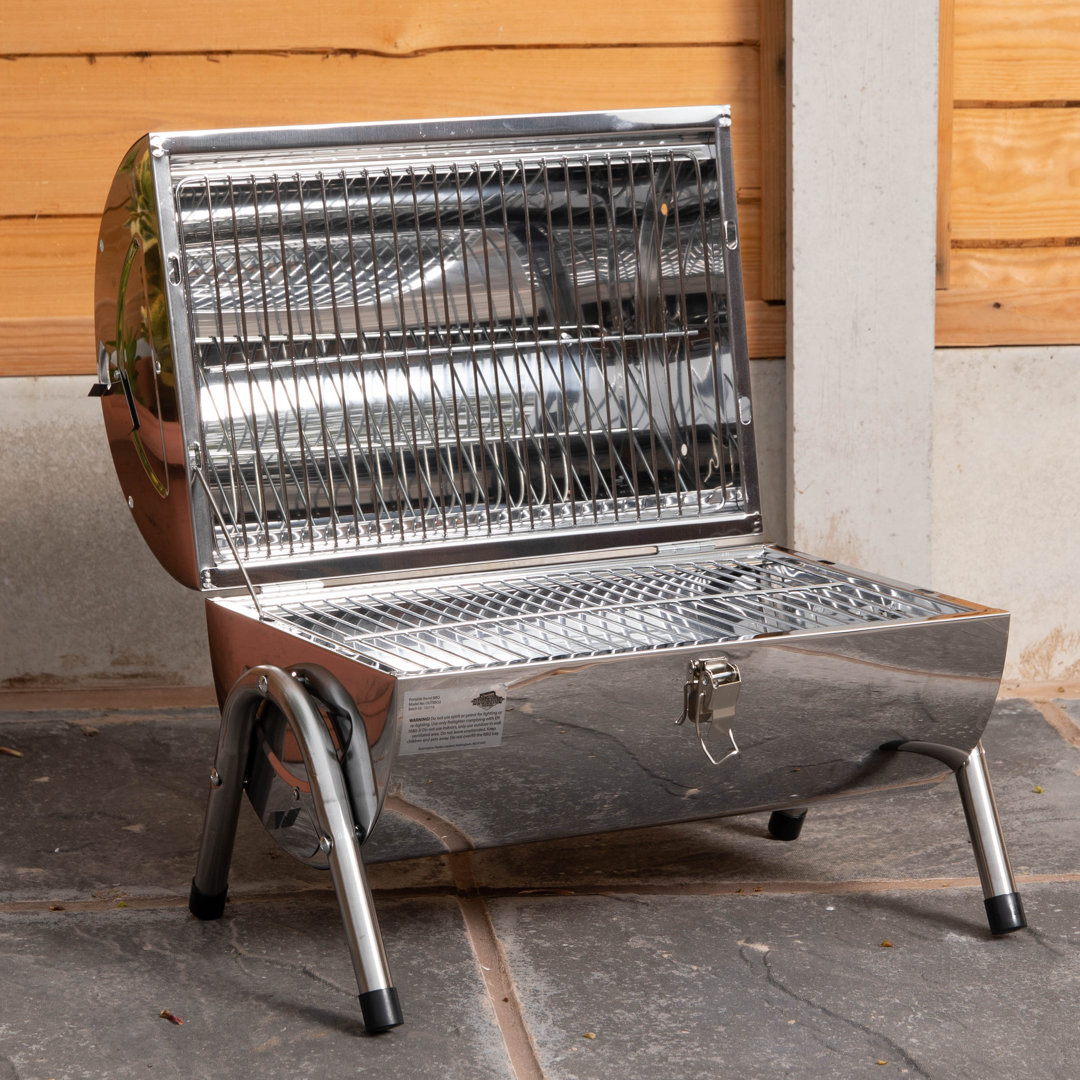 Rackhams Portable Barrel Style Charcoal Camping Barbecue / Bbq - Image 4