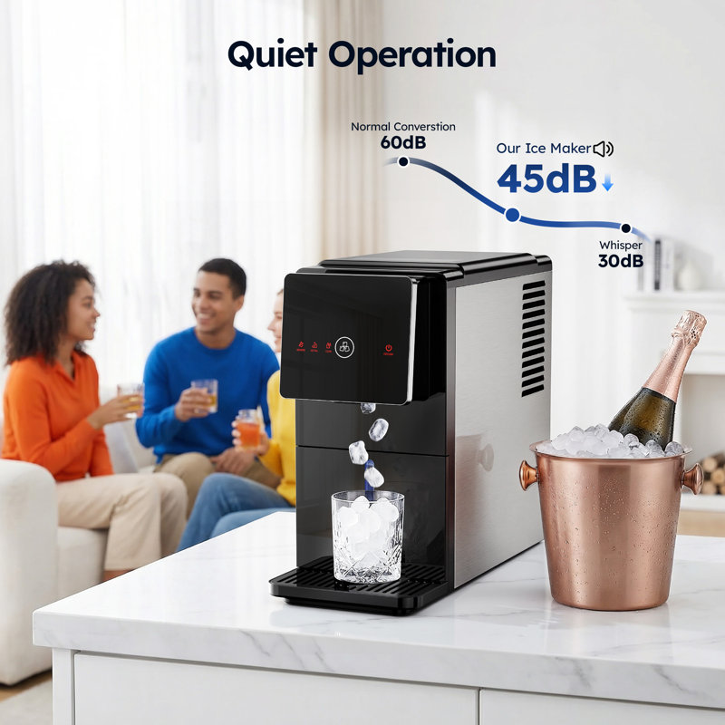 SimzLife 7 po 40 lb Machine à glace portative Nugget Ice