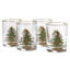 14 Oz DOF Glasses in Brown, Set of 4