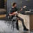 Bar Stools Set of 2, Counter Height Swivel Bar Stools, Synthetic Leather with Stitching-101042402-101042404
