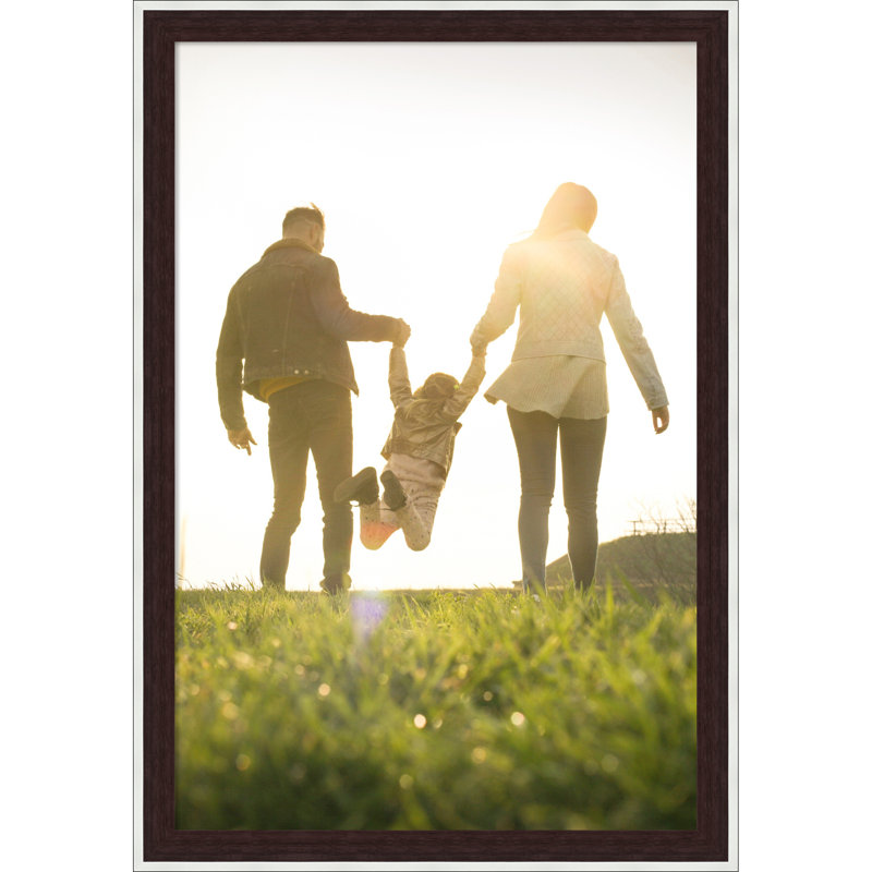 Maya Picture Frame, Maya Espresso Silver, 24x36