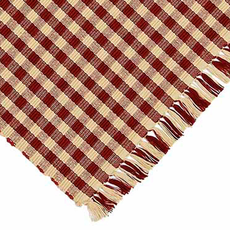 Napperon en coton 18 po 100% Cahn, Brun/beige
