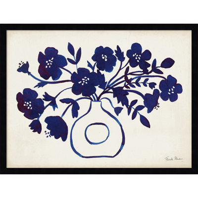 Modern Blue Vase II Print by Farida Zaman