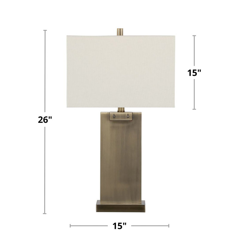 Cardentey 26" Metal Table Lamp - Set of 2