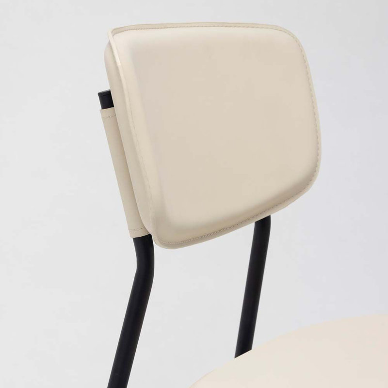 Albert Leather Dining Chair, Macadamia
