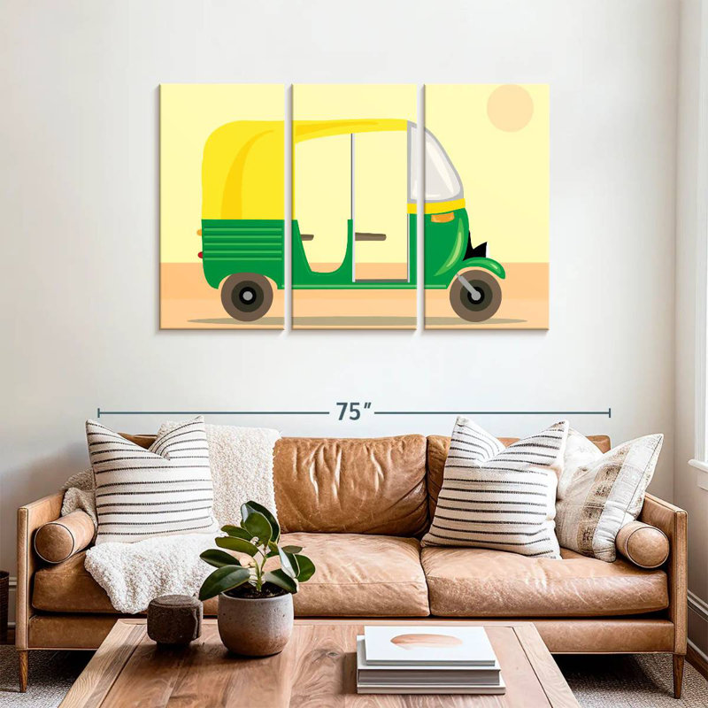 Mehar Motor Rickshaw, 36" H x 57" W