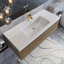 Meuble-lavabo mural moderne à rayures avec lavabo et tiroir à fermeture en douceur-901859950