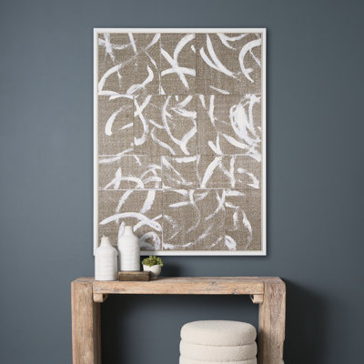 Woven Textile a Hand Embelished Textured Canvas