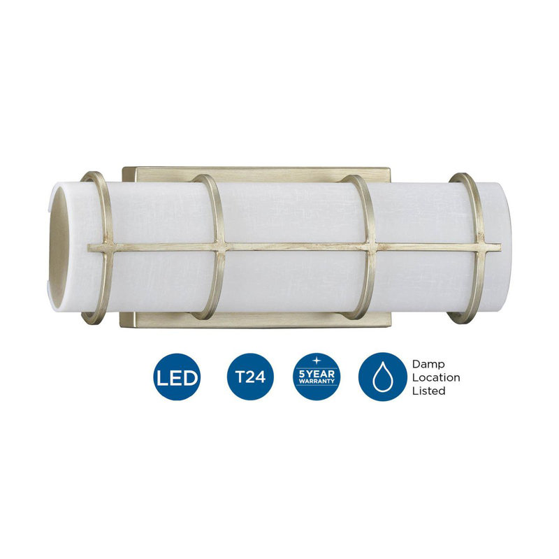Arenstein Dimmable LED Vanity Light, Silver Ridge