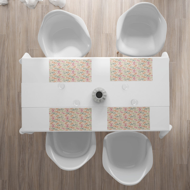 Polyester Abstract Rectangle Placemat