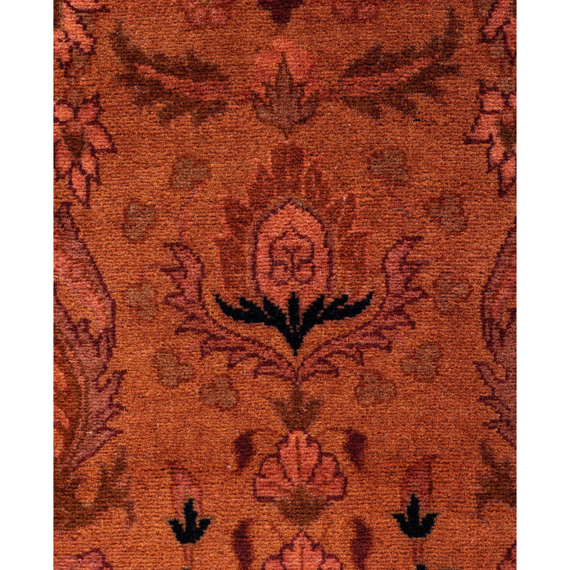 Overdyed One-of-a-Kind 4' 2" X 6' 5" Hand Knotted Area Rug
