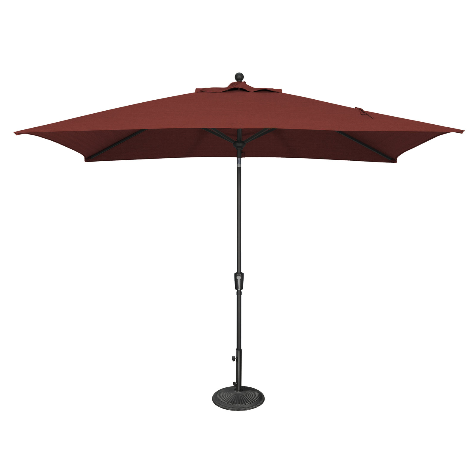 Launceston 78'' Outdoor Umbrella, Black, Henna Sunbrella Acrylic