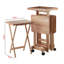 Ensemble de tables à collation 6 pièces en bois au fini naturel Turner, H 25,96 po x L 18,93 po x P 15,7 po-1423881985
