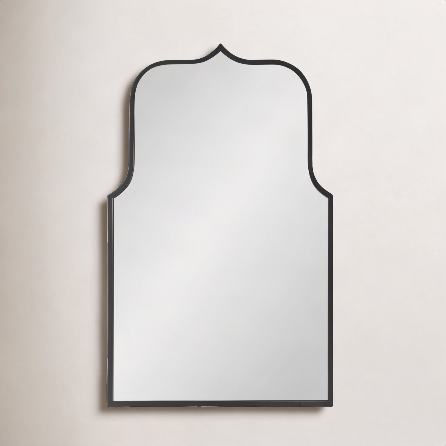 Keris Wide Arch Mirror, 36" x 22", Black