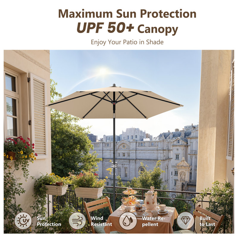 230cm Balcony Parasol, Beige
