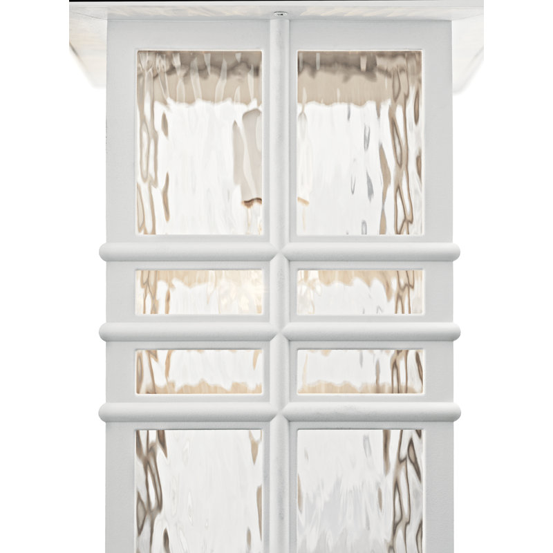 Lanterne murale d'extérieur martelée Beacon, Blanc, H 17,5 po x l 9,5 po x P 9,5 po