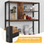 Barty 180cm H x 38cm W Metal Standard Bookcase