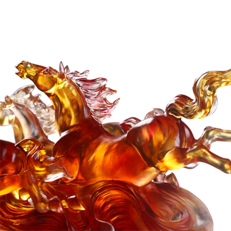 Sculpture en cristal, cheval | Blaze