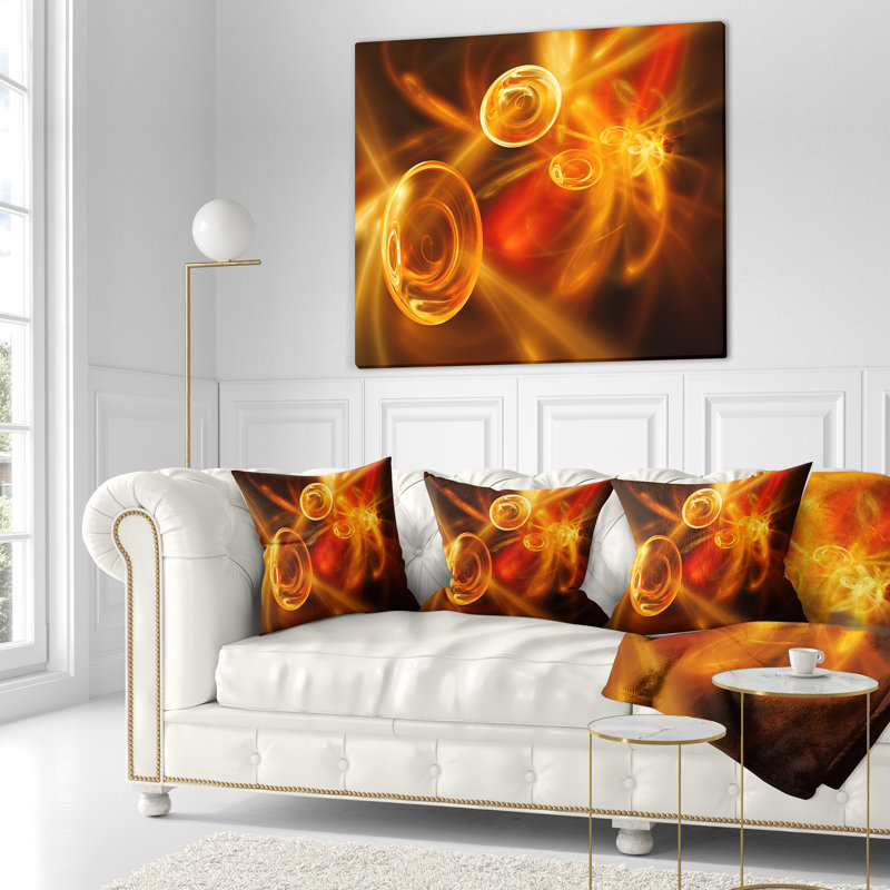  Coussin Fractal, Jaune