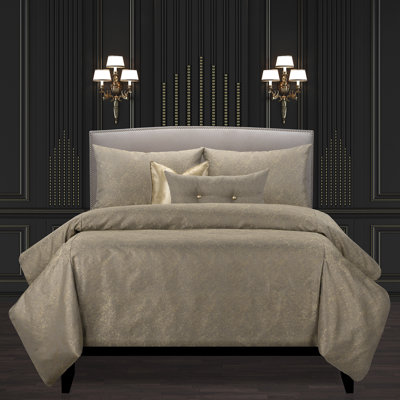 Jazz Club Shimmering Luxury Duvet Cover and Insert Set